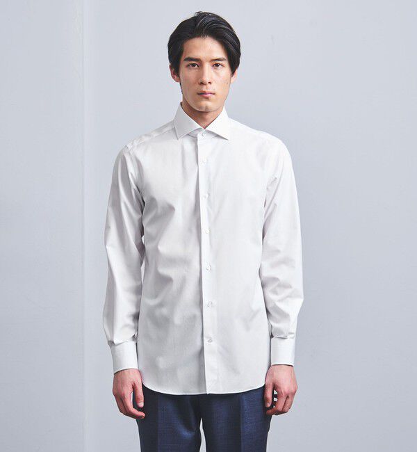 UNITED ARROWS「イージーケア AG ブロード ワイドカラーシャツ -抗菌防臭-」|シャツ・ブラウス|