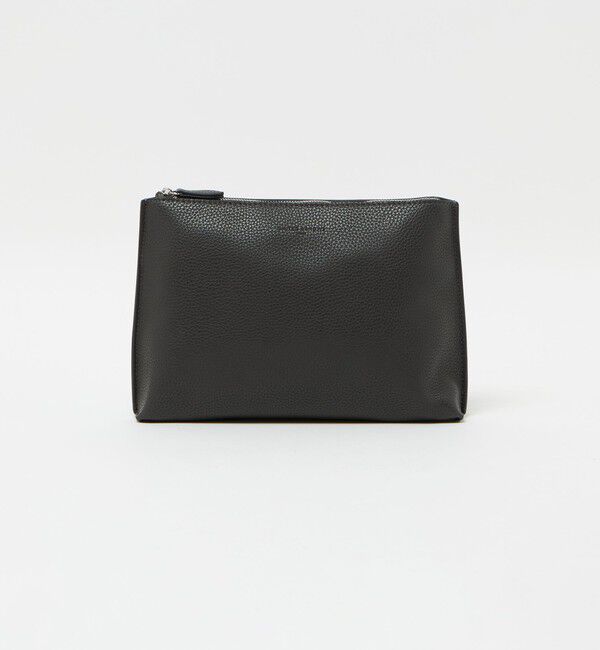 UNITED ARROWS「レザーライク ポーチ M」|その他|DK.GRAY