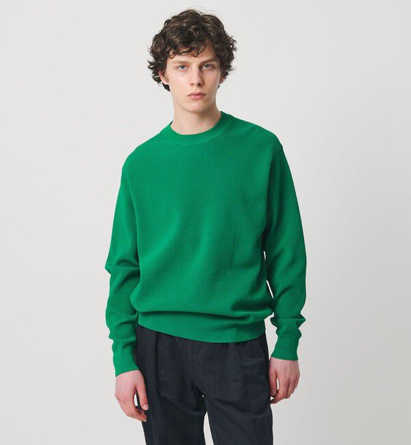 UNITED ARROWS「コットン/ポリエステル アゼ クルーネックニット」|ニット・セーター|KELLY