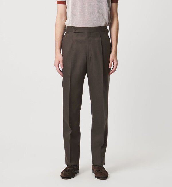 UNITED ARROWS「サイドアジャスター 1プリーツ スラックス」|スラックス|