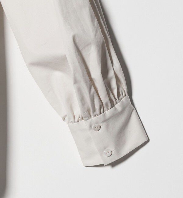 UNITED ARROWS「サテン エンブロイダリーフラワー シャツ ブラウス」|シャツ・ブラウス|