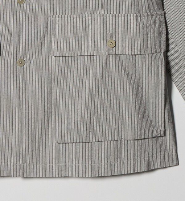 UNITED ARROWS「ギザコットン コードレーン サファリジャケット」|ミリタリージャケット|