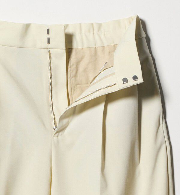 UNITED ARROWS「タック テーパード クロップド パンツ」|チノ|