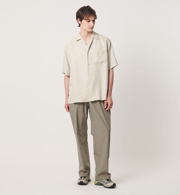 UNITED ARROWS「トリアセテート/ポリエステル ツイル オープンカラーシャツ」|シャツ・ブラウス|