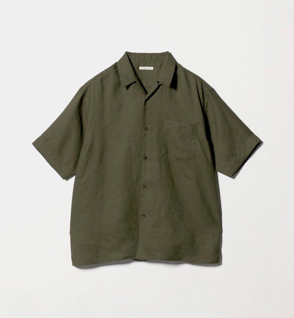 UNITED ARROWS「トリアセテート/ポリエステル ツイル オープンカラーシャツ」|シャツ・ブラウス|