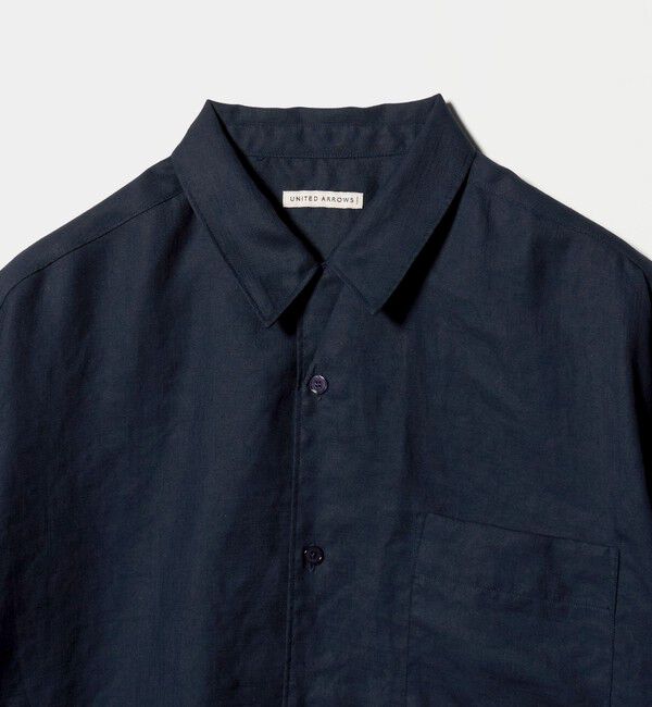 UNITED ARROWS「トリアセテート/ポリエステル ツイル オープンカラーシャツ」|シャツ・ブラウス|