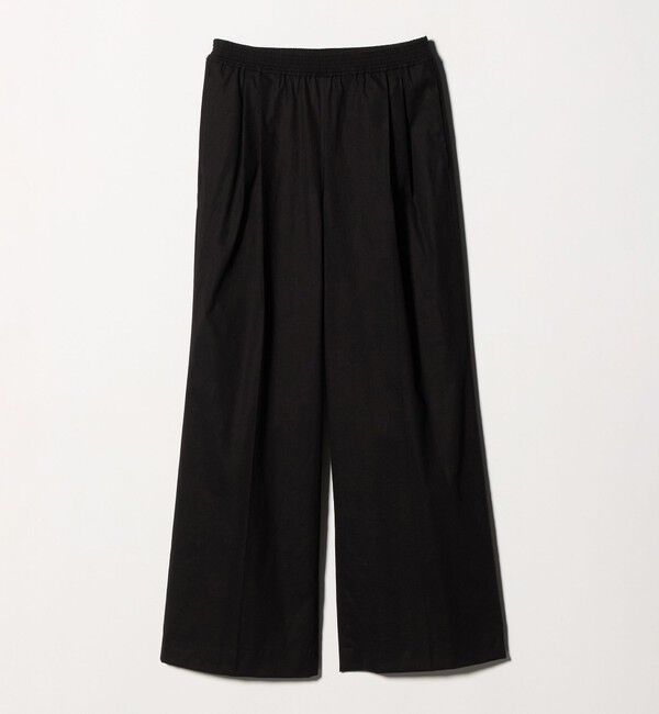 UNITED ARROWS「NALYA リラックス ワイドパンツ ‐ウォッシャブル‐」|スラックス|BLACK