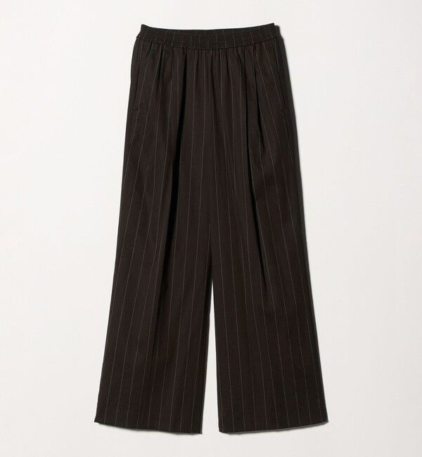 UNITED ARROWS「NALYA リラックス ワイドパンツ ‐ウォッシャブル‐」|スラックス|DK.BROWN