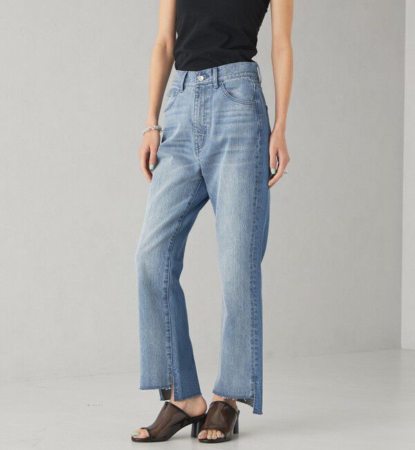 EMMEL REFINES「＜EMMEL REFINES＞EM カットオフ スキニー デニムパンツ」|デニム|