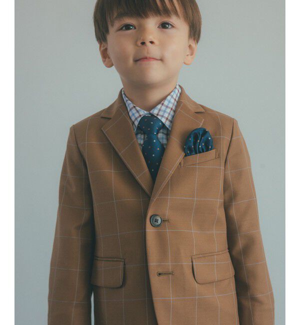 UNITED ARROWS green label relaxing「ウィンドペン チェック ジャケット / キッズ 110cm-130cm」|テーラードジャケット|MD.BROWN