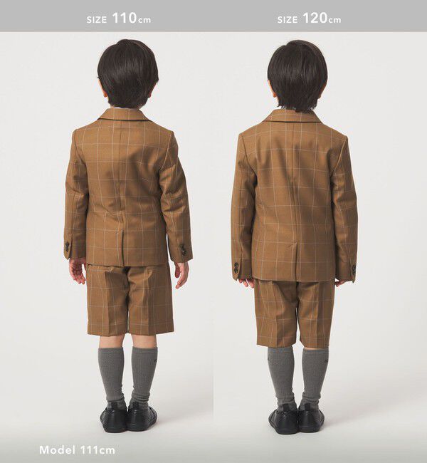 UNITED ARROWS green label relaxing「ウィンドペン チェック ジャケット / キッズ 110cm-130cm」|テーラードジャケット|
