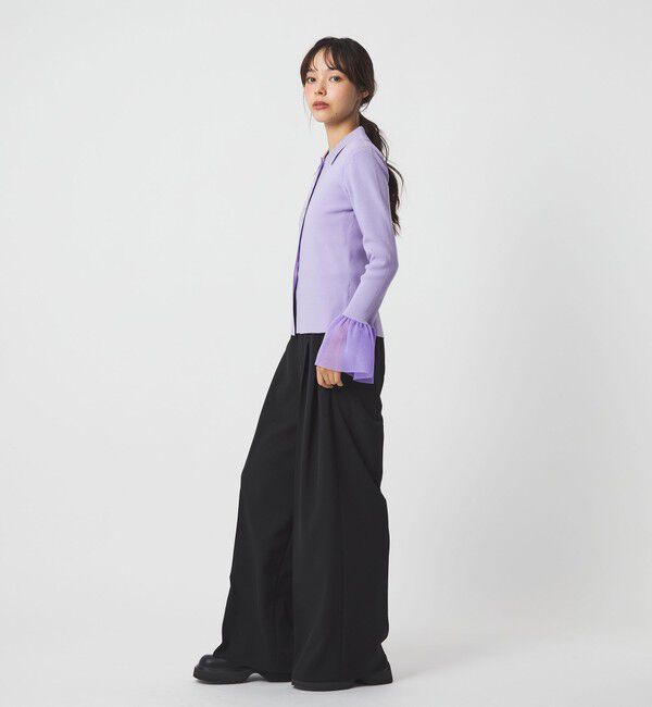 EMMEL REFINES「＜EMMEL REFINES＞EM HW マルチボタン ソデボリューム ニット」|ニット・セーター|