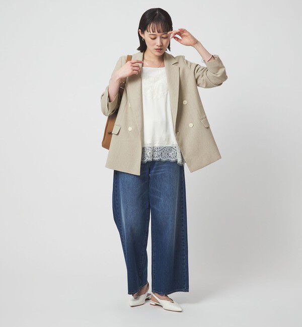 UNITED ARROWS green label relaxing「［size SHORTあり］Greed グリード メランジ ダブル ジャケット」|テーラードジャケット|