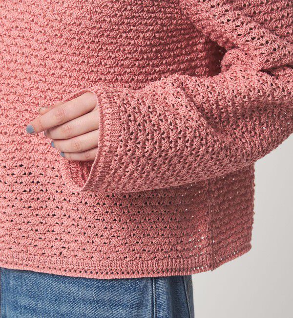 UNITED ARROWS green label relaxing「メッシュ ニット 2WAY プルオーバー ウォッシャブル」|ニット・セーター|