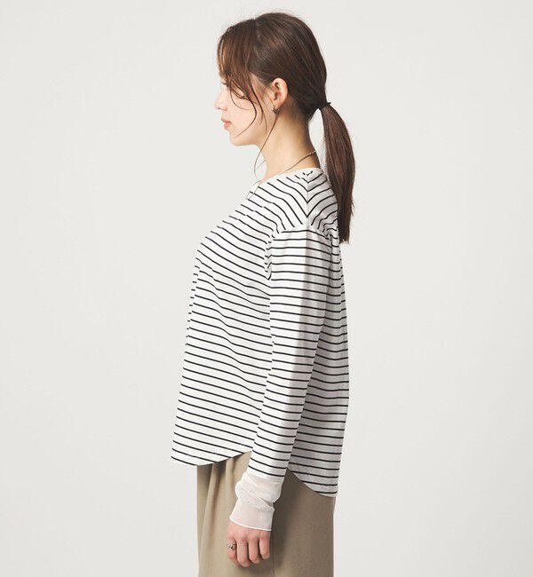 UNITED ARROWS green label relaxing「ソデ チュール プルオーバー カットソー」|Tシャツ・カットソー|