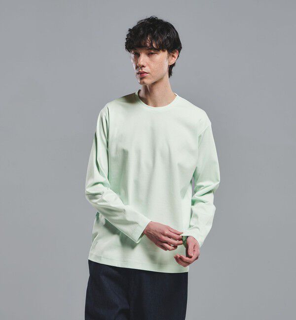 UNITED ARROWS green label relaxing「オーガニック コットン ポンチ クルーネック Tシャツ」|Tシャツ・カットソー|LIME
