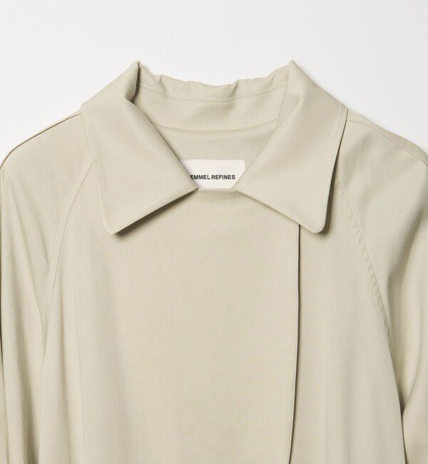 EMMEL REFINES「＜EMMEL REFINES＞EM Wボタン トロミ フレア トレンチコート」|トレンチコート|