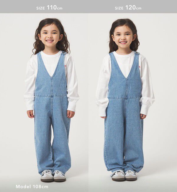 UNITED ARROWS green label relaxing「デニム サロペット / キッズ  100cm-160cm 」|ワンピース|