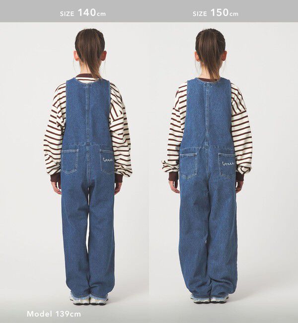UNITED ARROWS green label relaxing「デニム サロペット / キッズ  100cm-160cm 」|ワンピース|