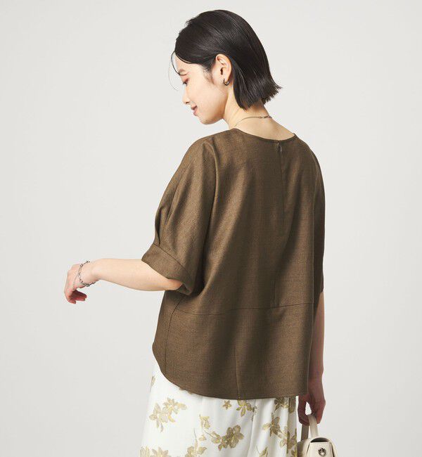 UNITED ARROWS green label relaxing「リネンライク ブラウス マシンウォッシャブル ストレッチ UVカット」|シャツ・ブラウス|