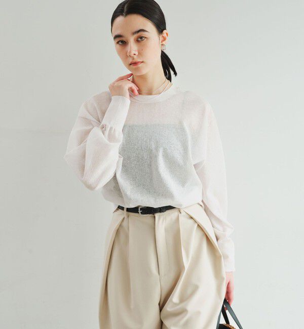 UNITED ARROWS green label relaxing「【結論シリーズ】ビューティーネック2WAYカーデ ウォッシャブル」|カーディガン|