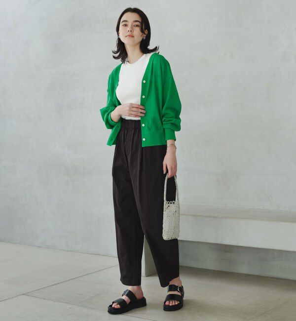 UNITED ARROWS green label relaxing「【結論シリーズ】ビューティーネック2WAYカーデ ウォッシャブル」|カーディガン|