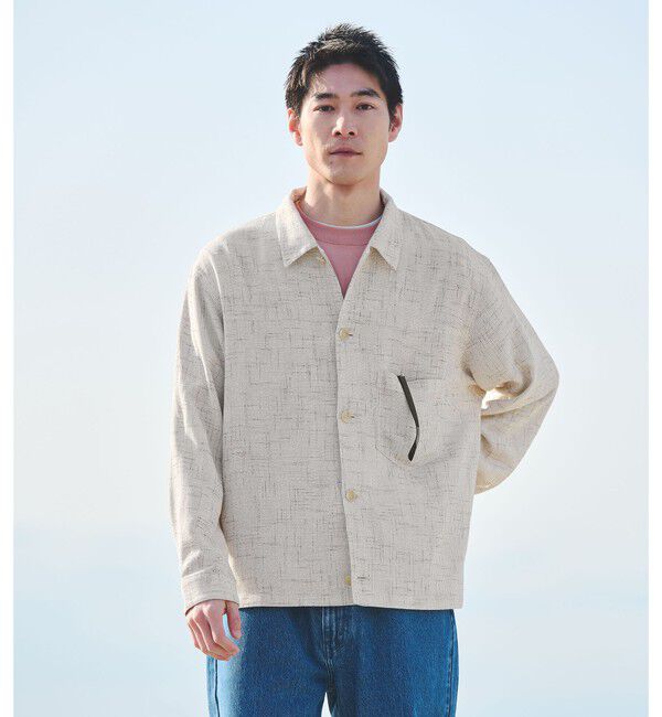 UNITED ARROWS green label relaxing「シアー プリペラ シャツ ブルゾン」|シャツ・ブラウス|NATURAL