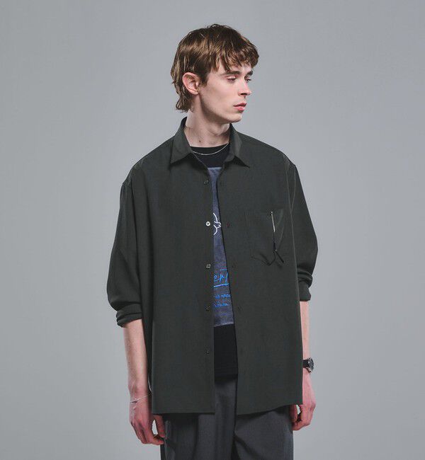 UNITED ARROWS green label relaxing「ワッシャー ポプリン ボックス シャツ」|シャツ・ブラウス|