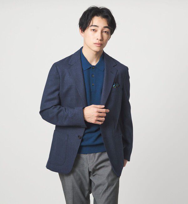 UNITED ARROWS green label relaxing「REDA MESH 無地 2B RG ジャケット」|テーラードジャケット|