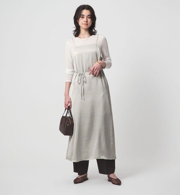 UNITED ARROWS green label relaxing「ライトサテン キャミソール ワンピース」|ワンピース|