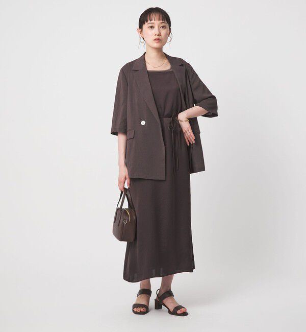 UNITED ARROWS green label relaxing「ライトサテン キャミソール ワンピース」|ワンピース|