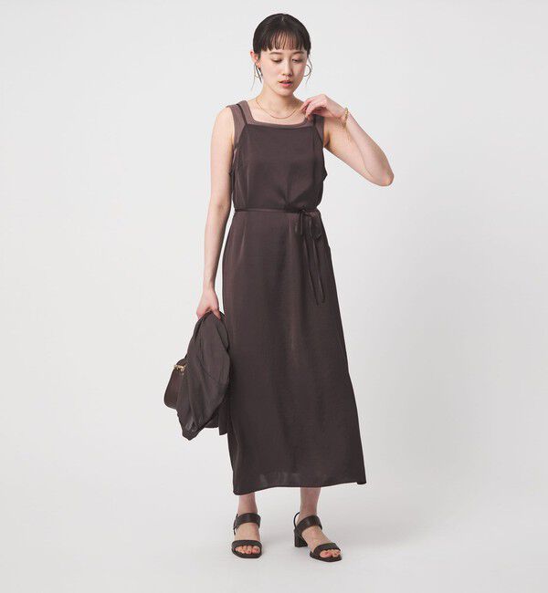 UNITED ARROWS green label relaxing「ライトサテン キャミソール ワンピース」|ワンピース|
