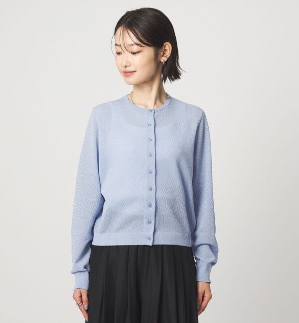 UNITED ARROWS green label relaxing「ハニカム クロップド ニット カーディガン」|カーディガン|