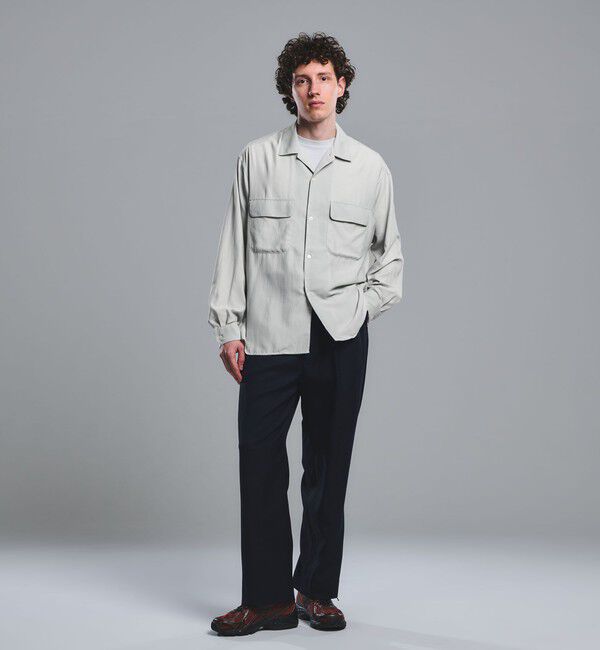 UNITED ARROWS green label relaxing「ナイロン ツイル オープンカラー シャツ ブルゾン -撥水-」|シャツ・ブラウス|