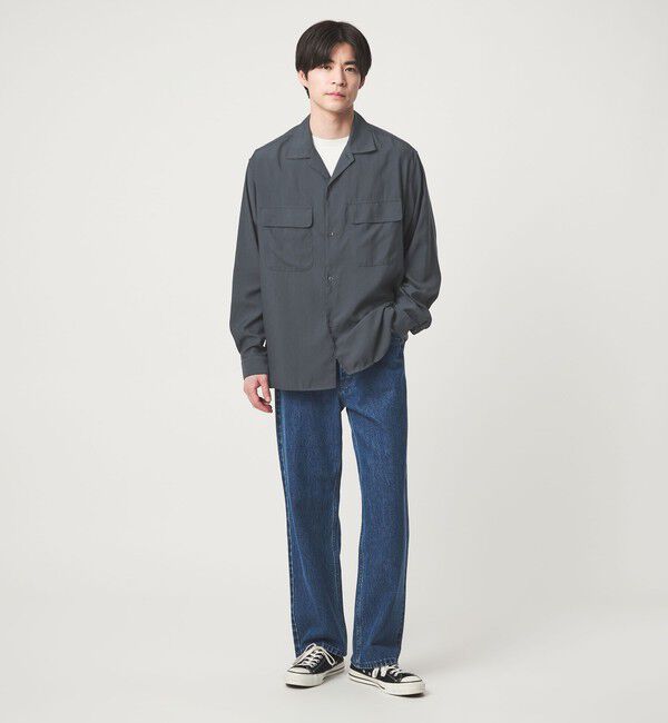 UNITED ARROWS green label relaxing「ナイロン ツイル オープンカラー シャツ ブルゾン -撥水-」|シャツ・ブラウス|