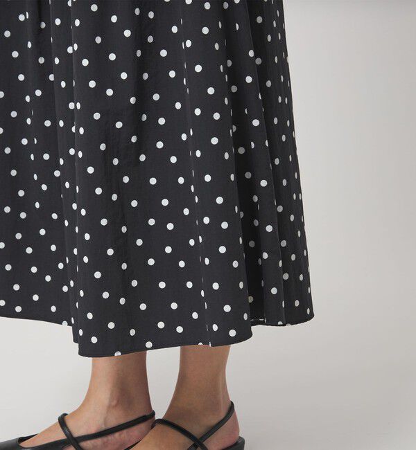 UNITED ARROWS green label relaxing「タック フレア スカート 2 ドット」|フレア|