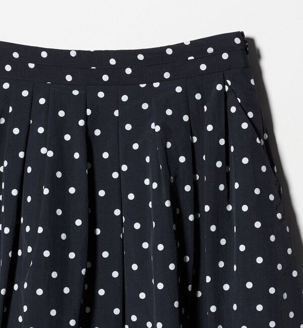 UNITED ARROWS green label relaxing「タック フレア スカート 2 ドット」|フレア|