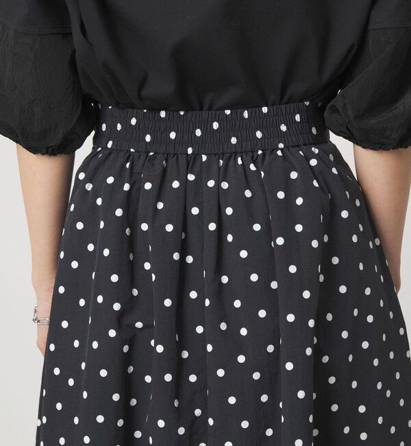 UNITED ARROWS green label relaxing「タック フレア スカート 2 ドット」|フレア|