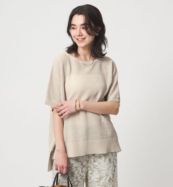 UNITED ARROWS green label relaxing「ペーパー ヤーン プルオーバー」|ニット・セーター|