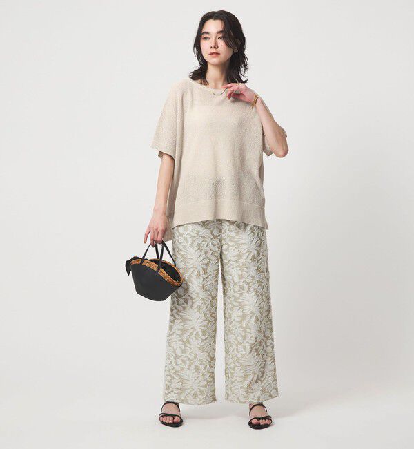 UNITED ARROWS green label relaxing「ペーパー ヤーン プルオーバー」|ニット・セーター|