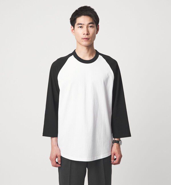 UNITED ARROWS green label relaxing「【WEB限定】＜GOAT＞ベースボール 8分袖 Tシャツ」|Tシャツ・カットソー|