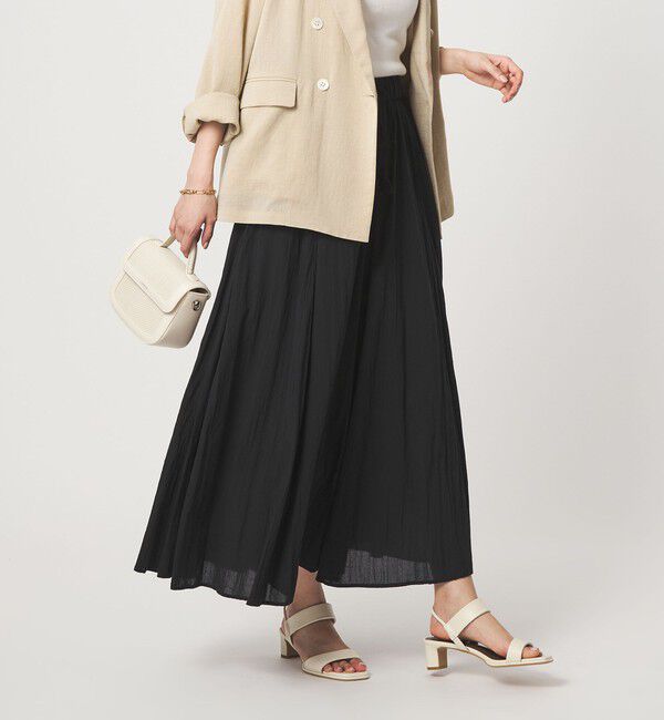 UNITED ARROWS green label relaxing「ボイル パネル フレア スカート」|フレア|