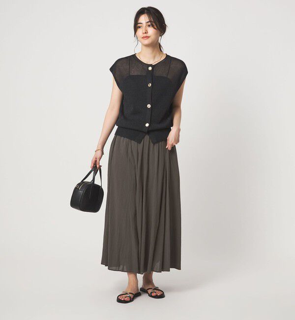 UNITED ARROWS green label relaxing「ボイル パネル フレア スカート」|フレア|