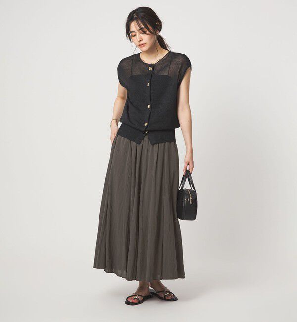 UNITED ARROWS green label relaxing「ボイル パネル フレア スカート」|フレア|