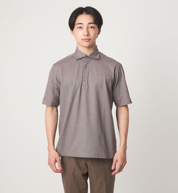 UNITED ARROWS green label relaxing「DUADRY clean バーズアイ カッタウェイ ビズポロ ポロシャツ -吸水速乾・抗菌-」|ポロシャツ|