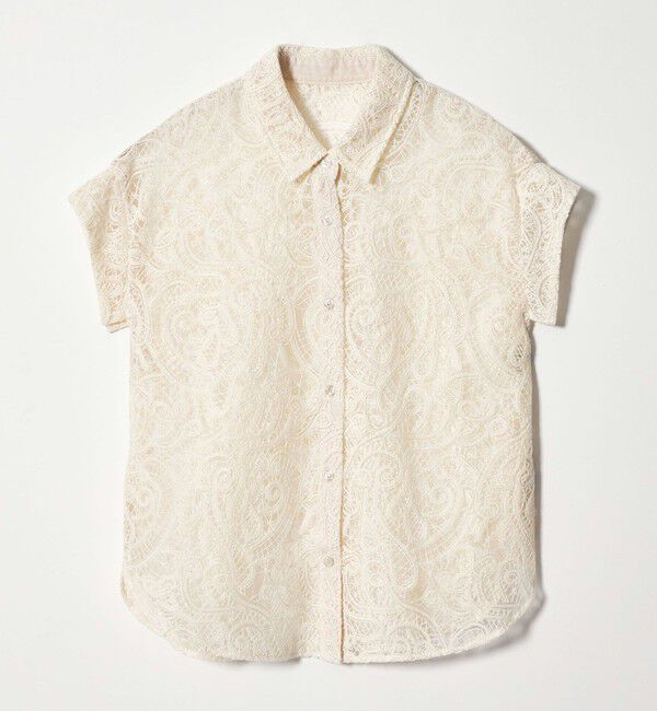 EMMEL REFINES「＜EMMEL REFINES＞EM ペイズリーレース ノースリーブ ブラウス」|シャツ・ブラウス|