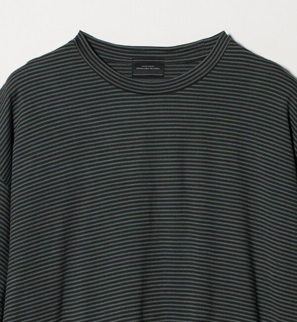 UNITED ARROWS green label relaxing「FINE BASIC ボーダー Super100&rsquo;s ウール 半袖 Tシャツ」|Tシャツ・カットソー|
