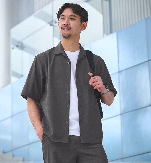 UNITED ARROWS green label relaxing「【WEB限定】JUST fit トロピカル セットアップ シャツ＆スラックス -2WAYストレッチ-」|シャツ・ブラウス|