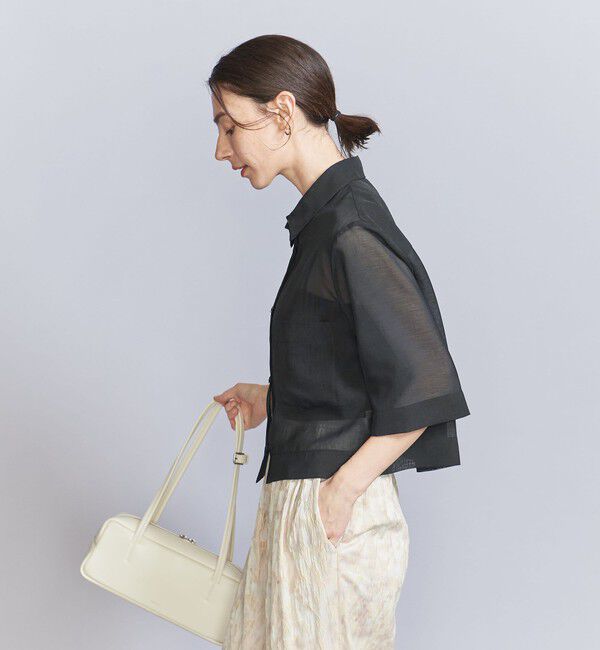 BEAUTY&YOUTH UNITED ARROWS「ポリエステル オーガンジー シャツ ウォッシャブル」|シャツ・ブラウス|