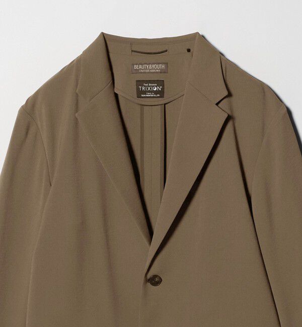 BEAUTY&YOUTH UNITED ARROWS「トリクシオン/TRIXION シャンブレー コンフォート ジャケット セットアップ対応 ウォッシャブル」|テーラードジャケット|